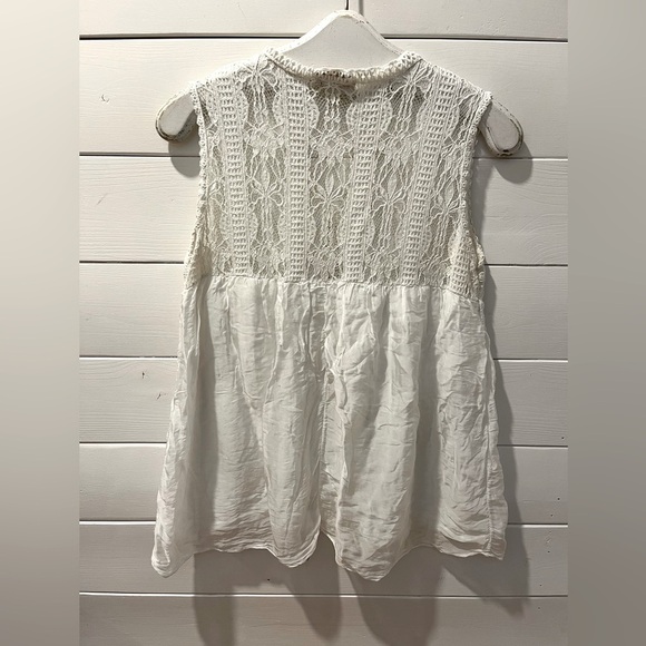 BELLAMBRA – M – Lace & Silk Sleeveless Top - Picture 3 of 7